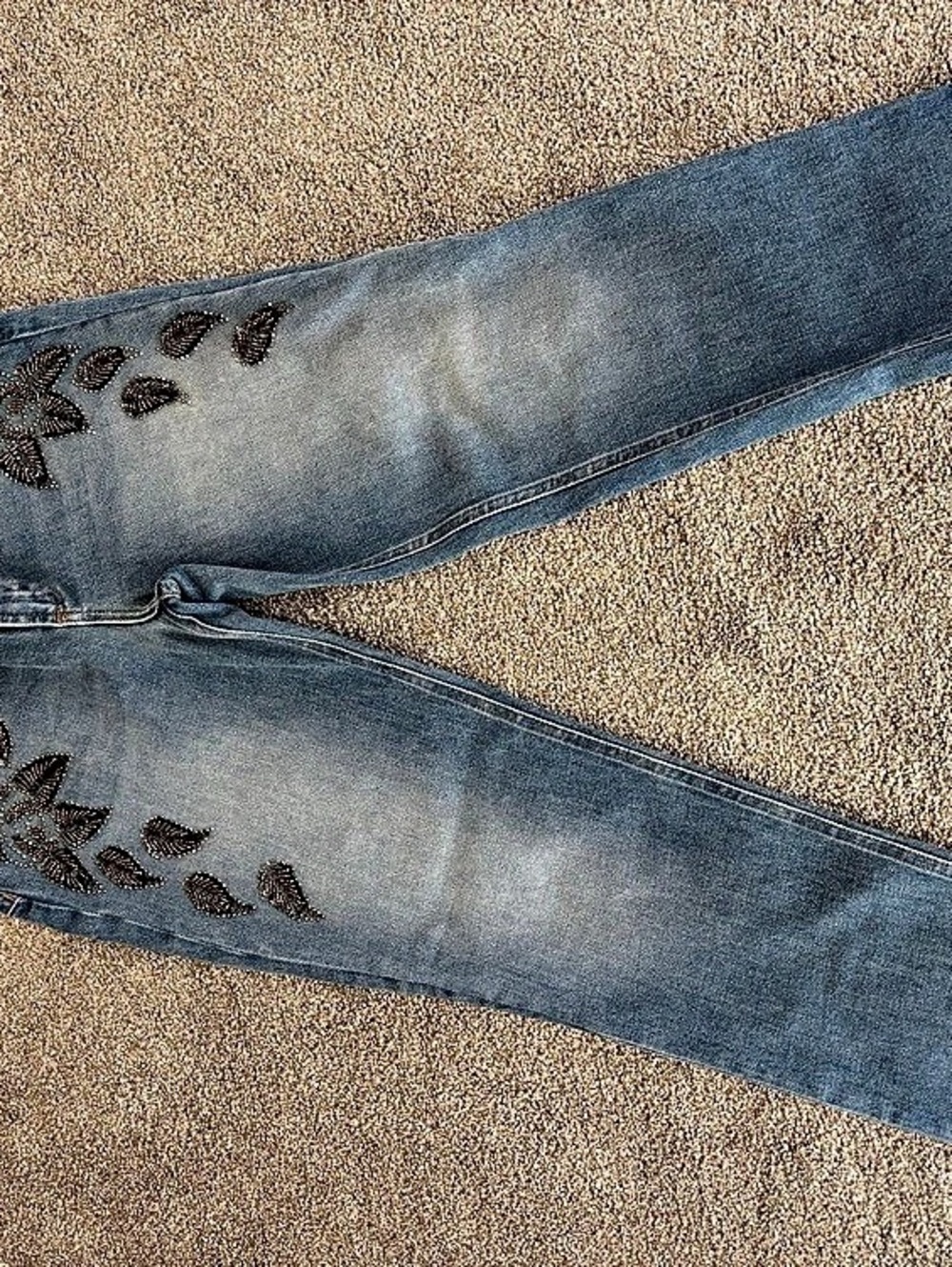 Liu Jo Embellished Skinny Jeans in Blue Waist 29